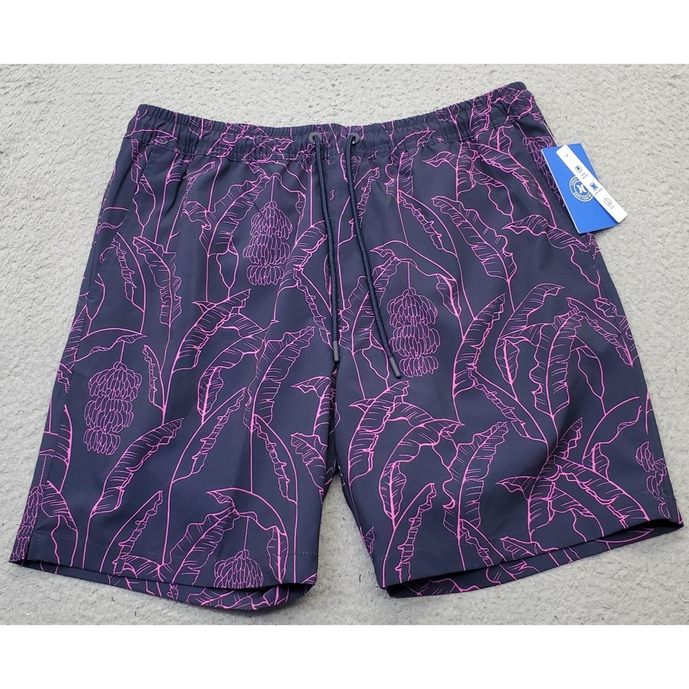 Hurley Swim Trunk Shorts Mens S Multi Leaf Print Stretch Repellent Water UPF 50+